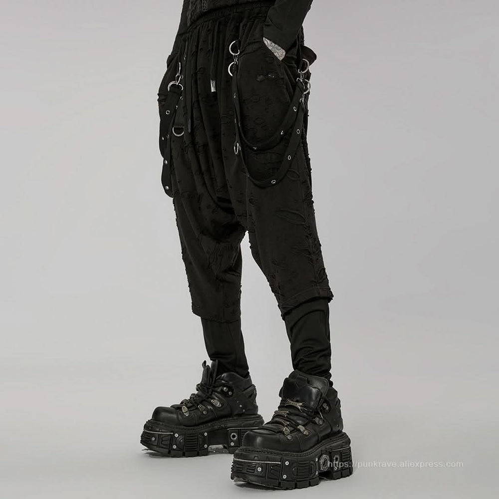 Side angle showing elastic waistband and adjustable drawstring